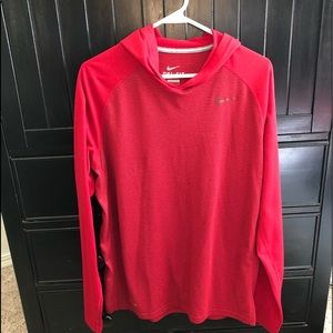 Nike Dri-fit hooded striped tee